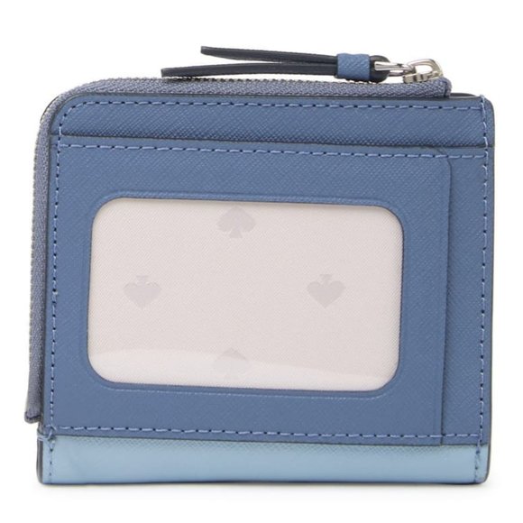 Kate Spade New York Bi-fold Wallet Blue - Picture 3 of 4